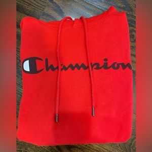 Red Champion Hoodie
